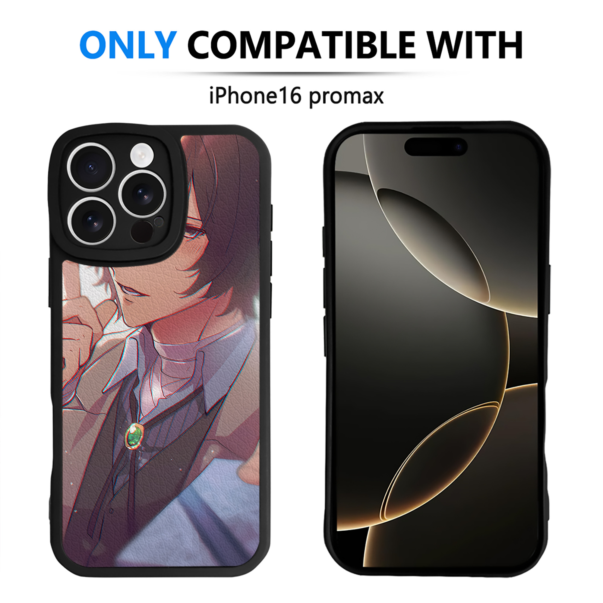 （画像用） 文豪ストレイドッグス Bungo Stray Dogs 【iPhone 16シリーズ対応】シリコンスマホケース（レザー調） 材質：シリコン